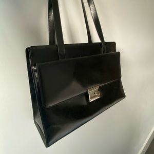 Vintage Gucci logo lock bag